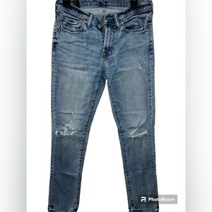 Abercrombie & Fitch Blue Jeans Rustin Athletic Skinny Ripped 28x30 Men’s